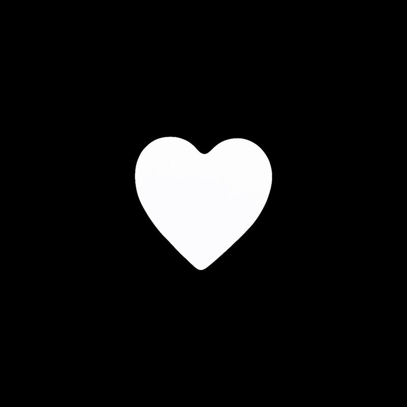 InStockLabels.com ملصقات قلب أبيض لعيد الحب للحرف اليدوية والتدوين 0.75 بوصة 500 ملصق لاصق - Image 2